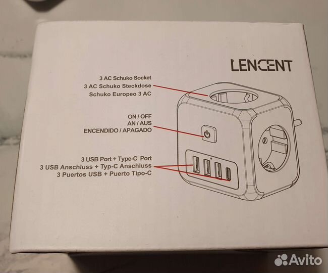 Адаптер переходник на розетки+usb