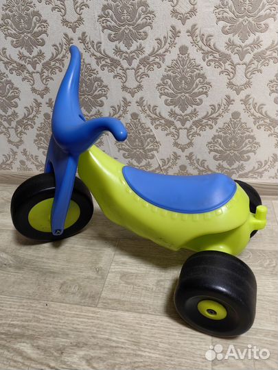 Каталка беговел мотоцикл с тележкой