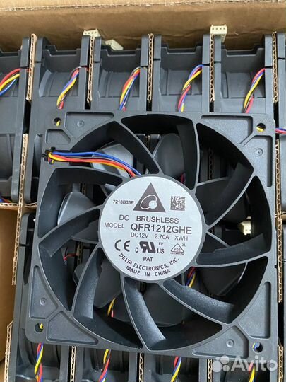 Кулер Delta2.7A 120mm для всех асиков Antminer
