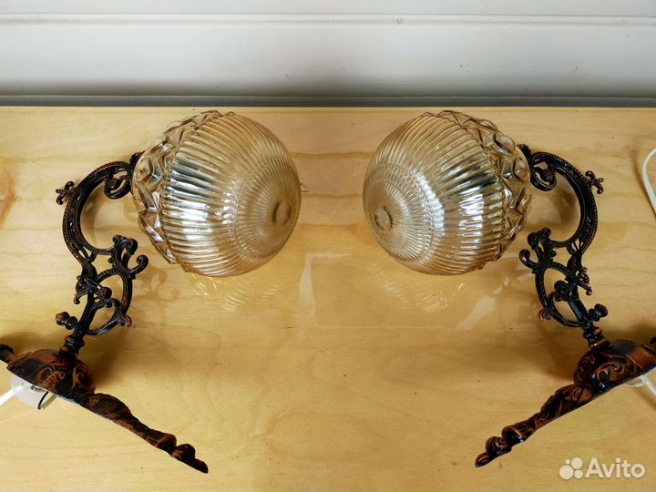 Настенный светильник бра бронза