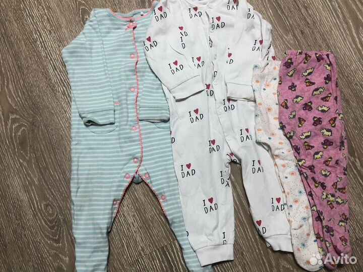 Вещи пакетом на девочку 68-74