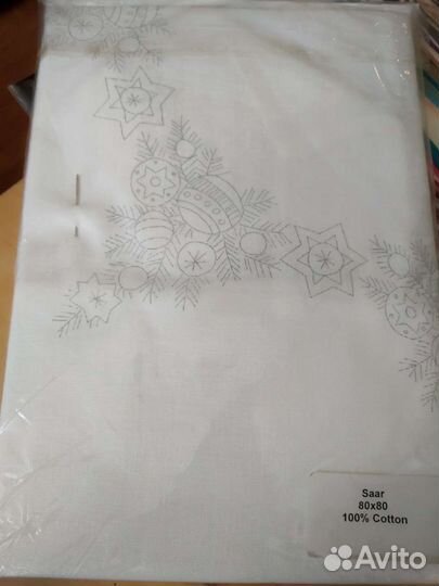 Набор для вышивания новогодней скатерти