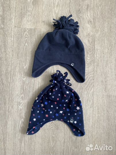 Шапка 2 шт комплект benetton