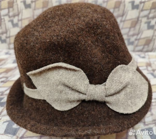 Шляпа женская мягкая фетровая