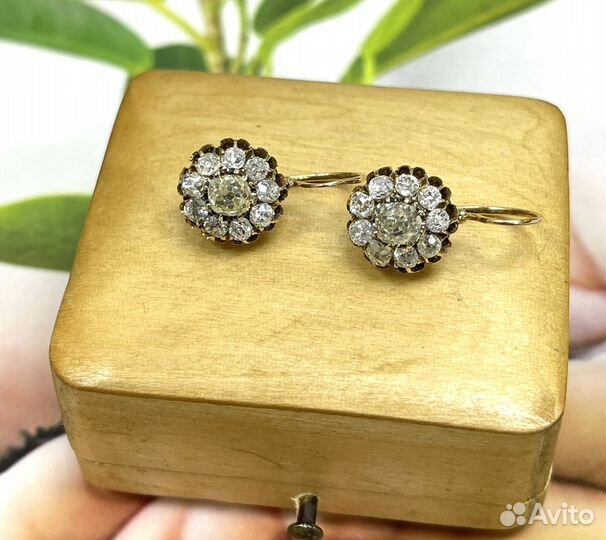 Антик, серьги 