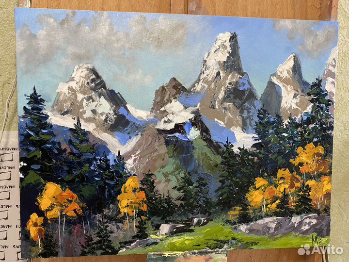 Картина маслом на холсте пейзаж