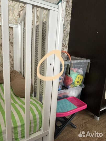 Детская кроватка с маятником гандылян