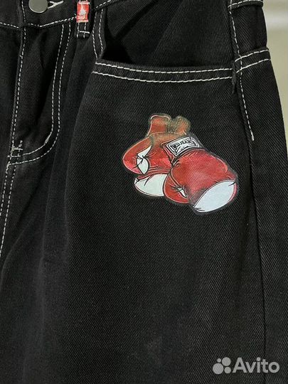 Джинсы широкие jnco sk8