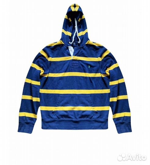 Худи Polo Ralf Lauren темно-синего цвета в ярко жё