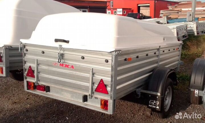 Легковой прицеп мзса 817701 с невысокой крышкой