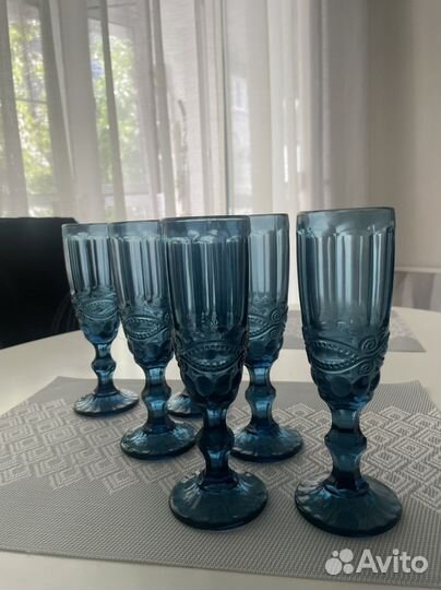 Бокалы для шампанского 6 штук