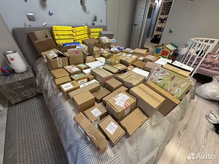 Картонные коробки разных размеров, цена за всё