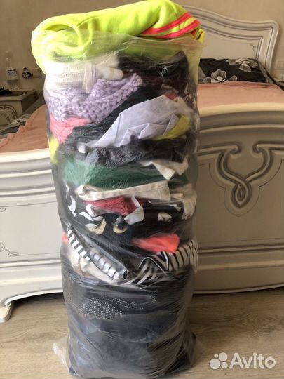 Женские вещи пакетом 46 бу(мешок+пакет)
