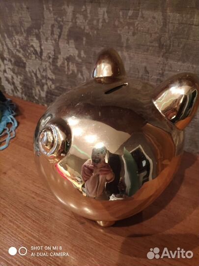 Копилка Золотая свинка