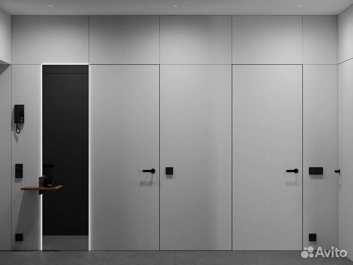 Скрытая дверь с коробкой