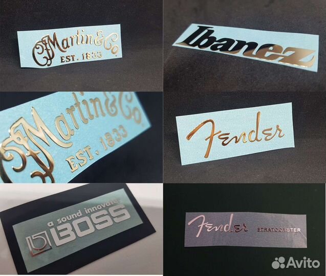 Наклейка металлическая для вашей гитары