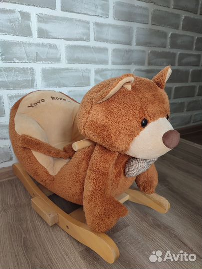 Детская качалка Мишка музыкальный