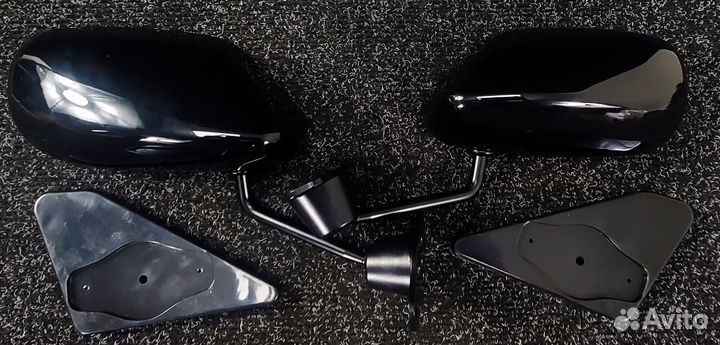 Зеркала спортивные антиблик (Черный)