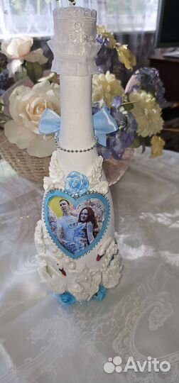 Серверовка,свадебные бокалы