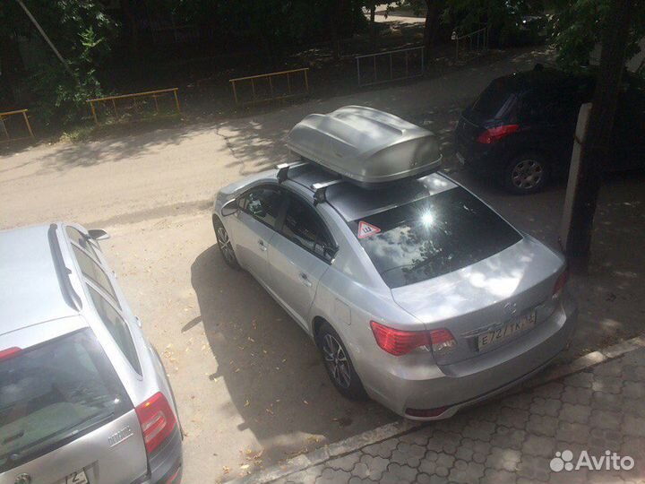 Автобокс багажник на крышу Toyota Avensis серый 41