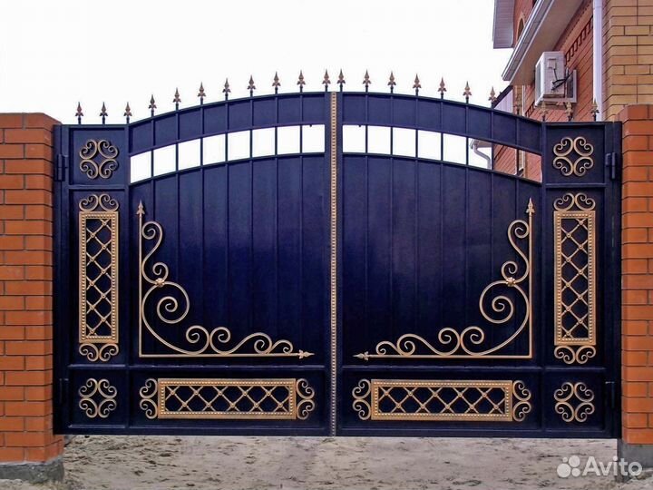 Кованные ворота для дома 
