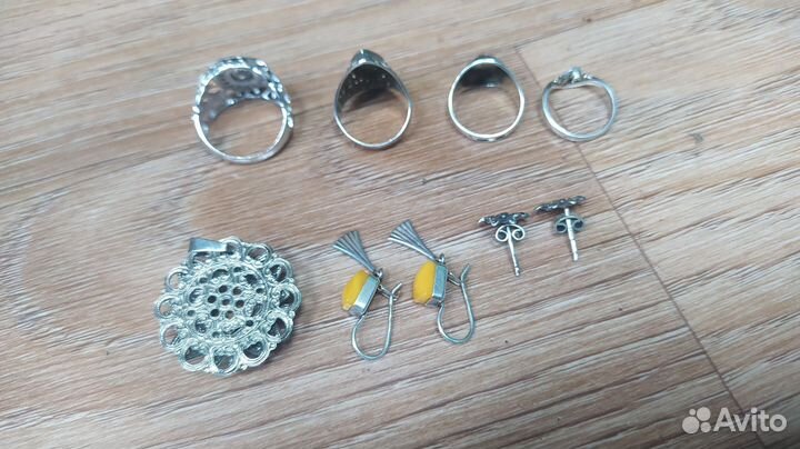 Ювелирные серебряные украшения СССР