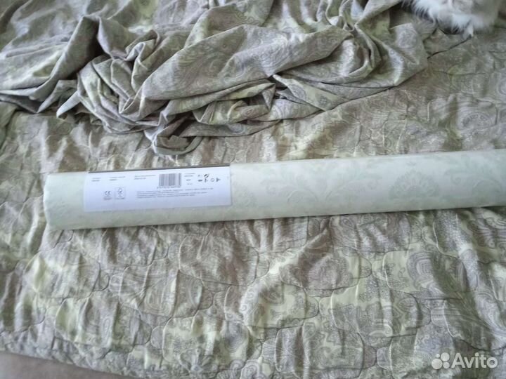 Шторы тюль и обои новые флизилин 2 рулона