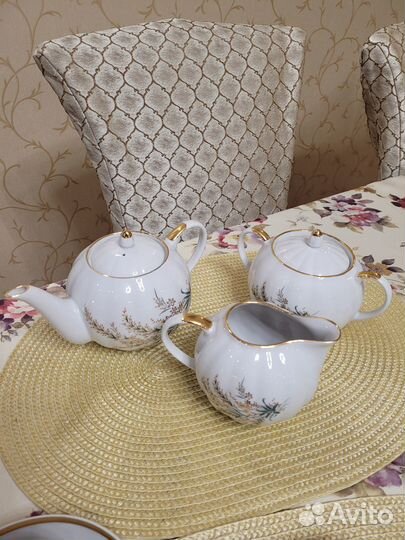 Новый фарфоровый чайный сервиз СССР