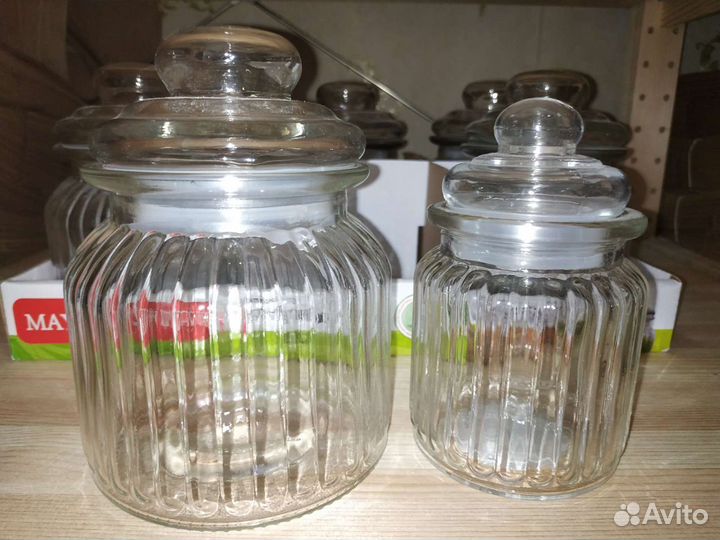 Банки стекло новые в ассортименте