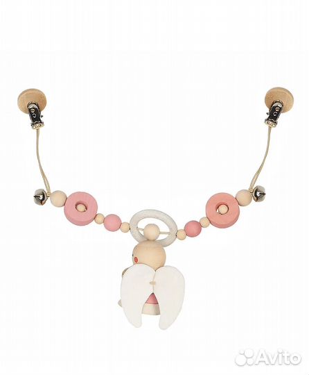 Растяжка и подвеска из дерева на коляску