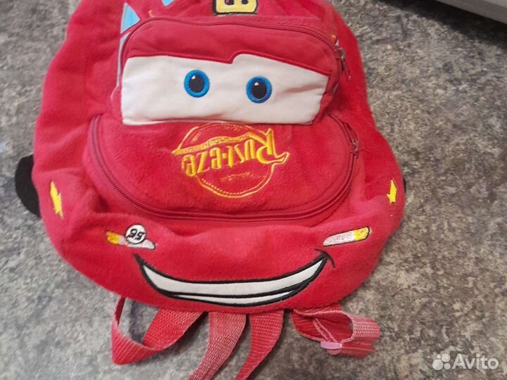 Рюкзак детский для мальчика молния mcqueen
