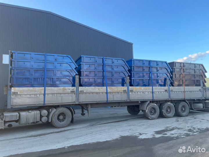 Контейнер (лодочка) 8м3, толщина 3мм, синий