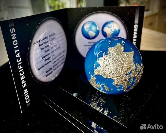 Земля-замороженная планета 2023 г., 93.3 г серебро