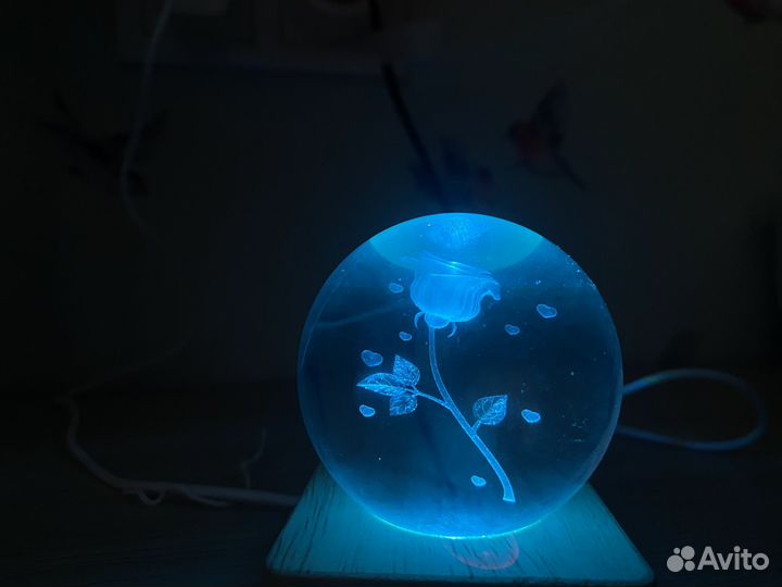 Светильник шар, розочка