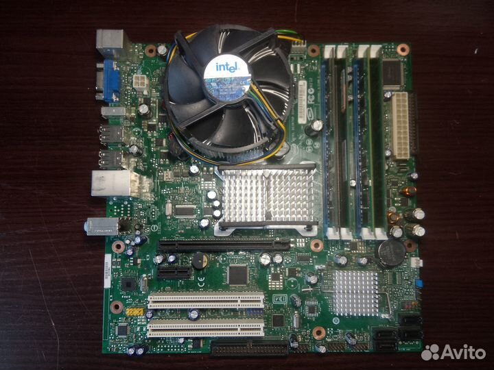 Комплект из мат. платы, охлажд., проц. и озу