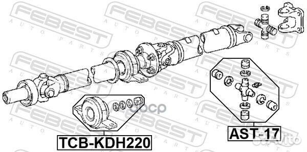 Подшипник подвесной карданного вала tcbkdh220 F