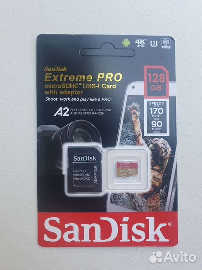 Карта памяти MicroSD SanDisk 128