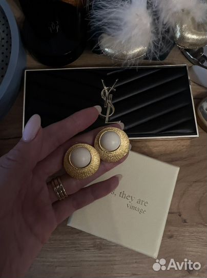 Клипсы винтажные