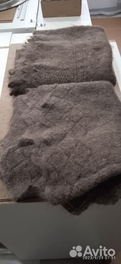 Шаль пуховая ручная работа