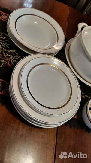 Сервиз столовый зик золотая лента
