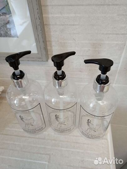 Набор дозаторов (б/у) для ванной 3шт