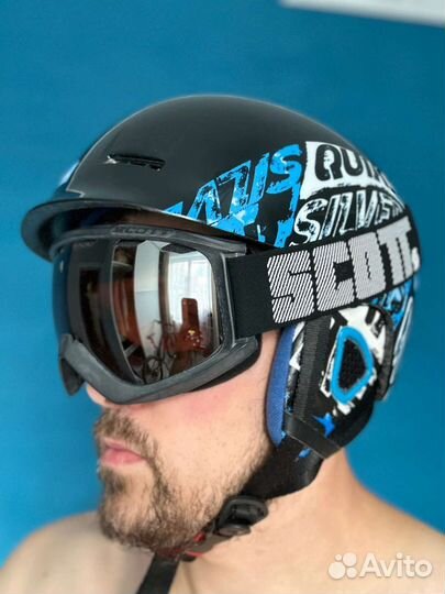 Горнолыжный шлем quicksilver fusion+маска