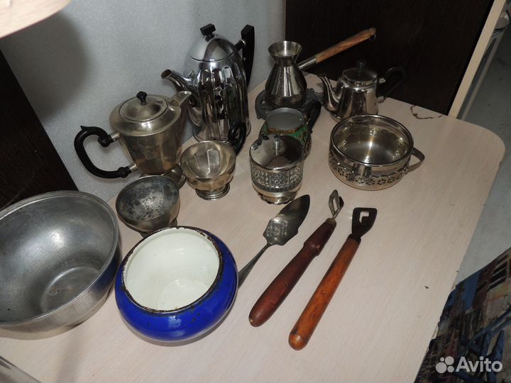 Кофейник чайник турка сахарница чугунок СССР