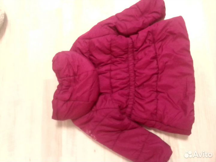 Куртка теплая на девочку 92