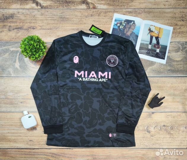 Лонгслив Bape inter Miami. Свитшот