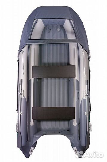 Лодка пвх Нднд Gladiator E380X светло/темно-серый