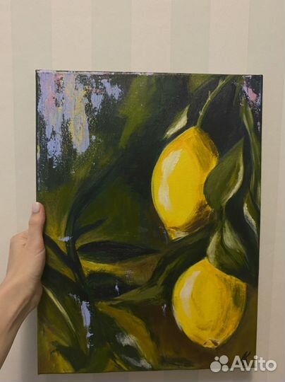 Картина Лимоны Акрил 30*40 см