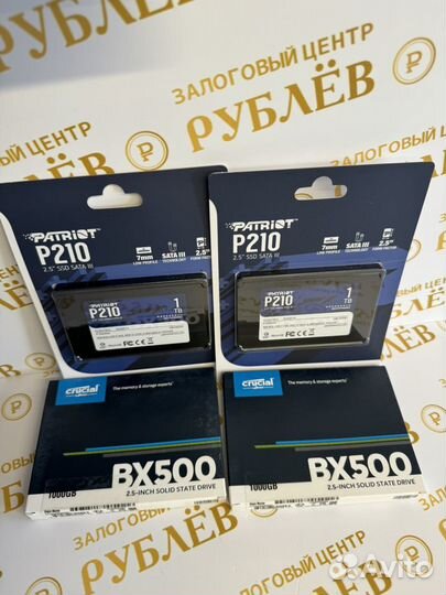 Новые SSD 1Tb Crucial 2.5