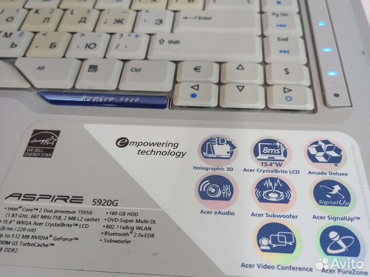 Ноутбук acer 5920