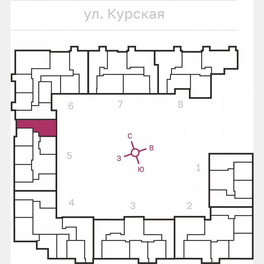 2-к. квартира, 62,1 м², 6/10 эт.